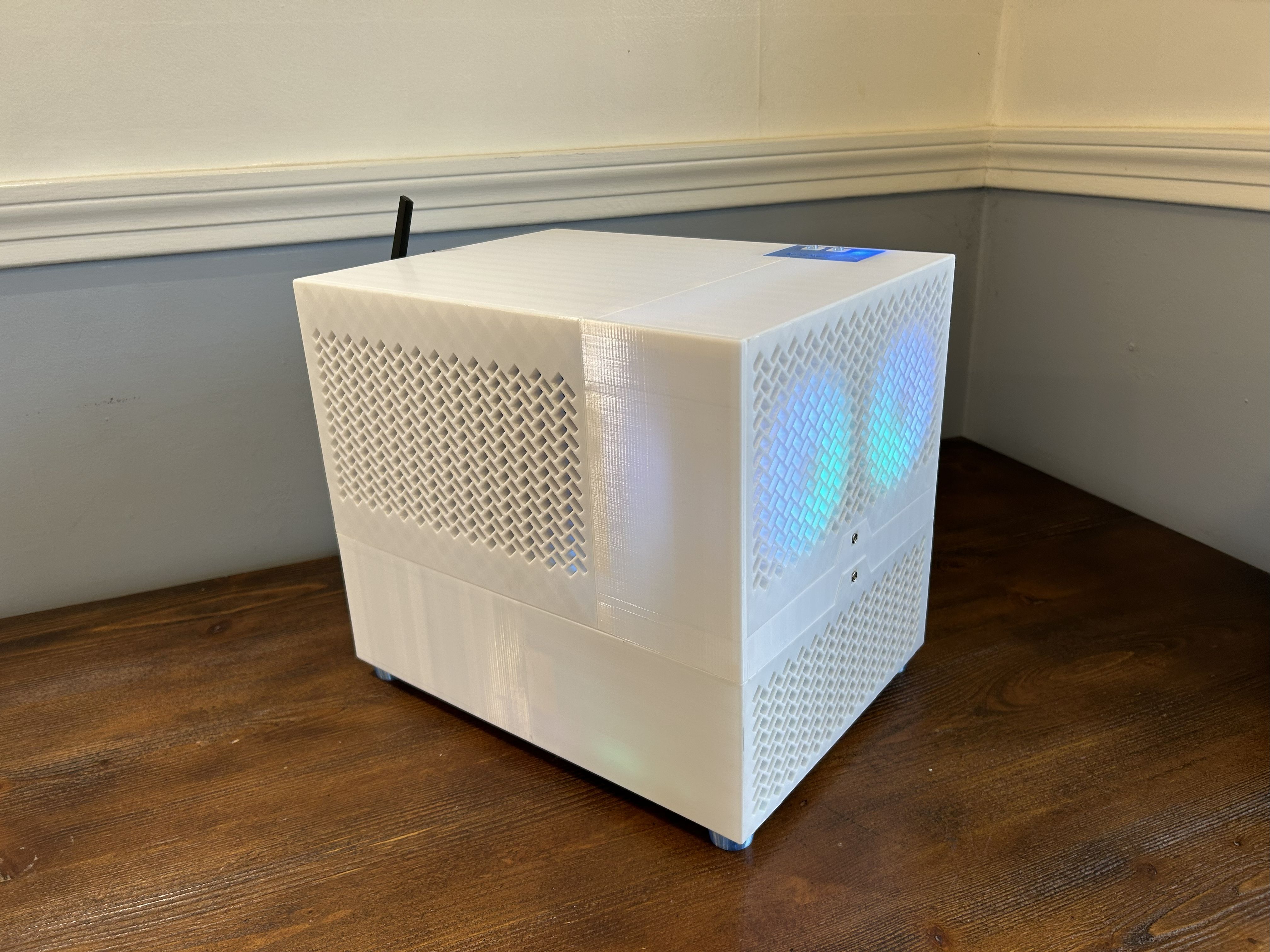 Herringbone side angle view