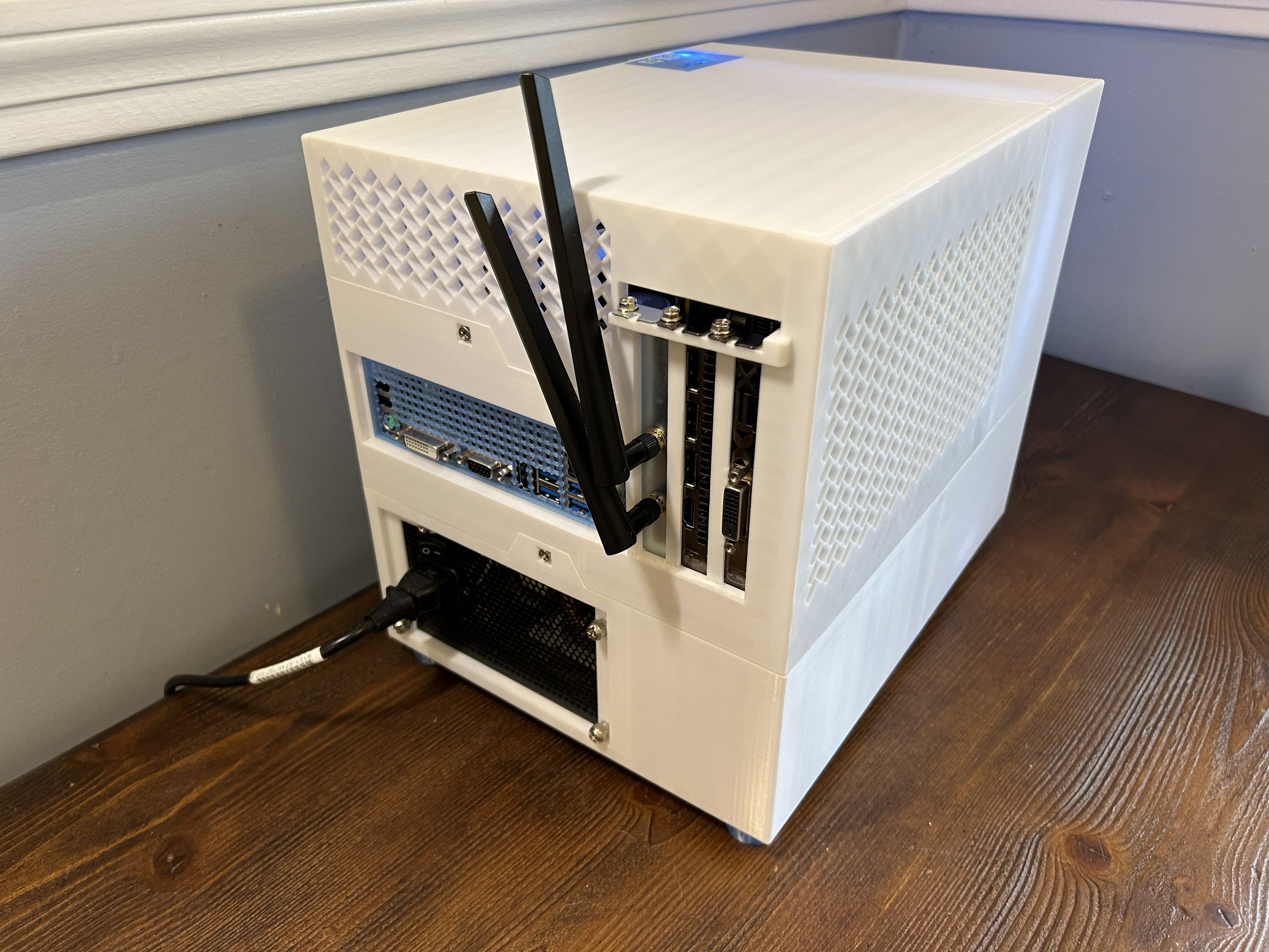 Herringbone rear view