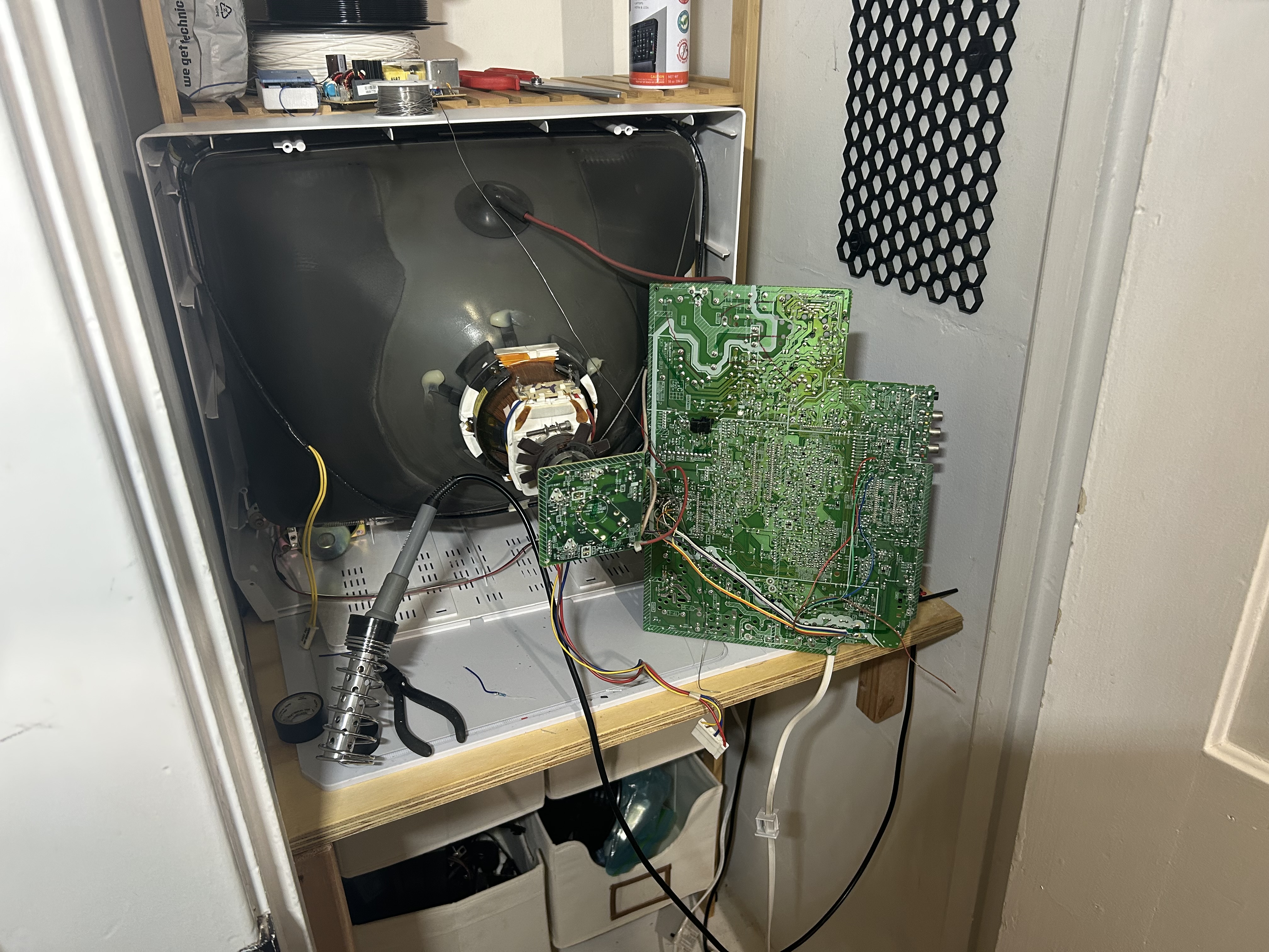 Underside of mainboard