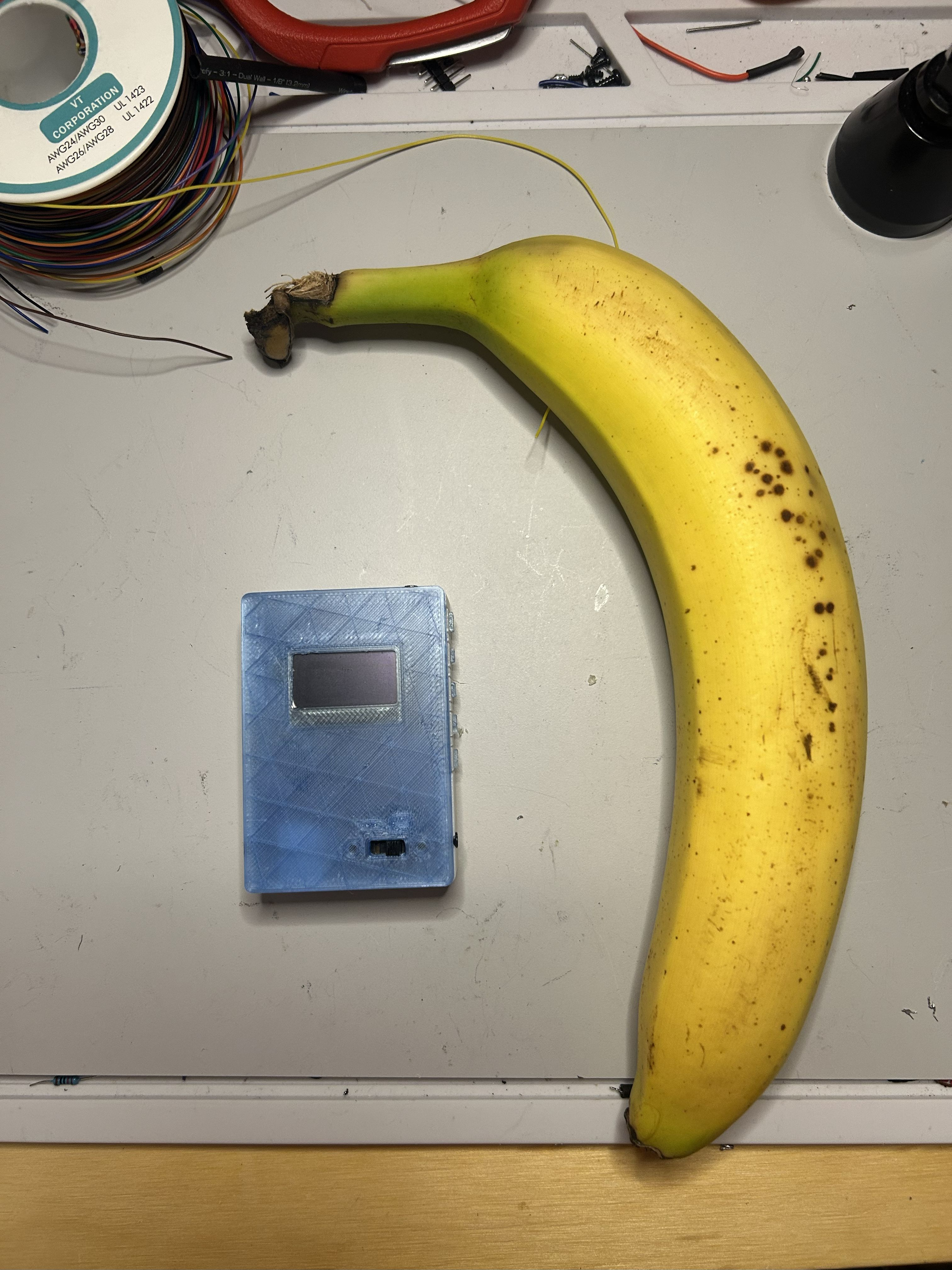 Set Buddy next to banana