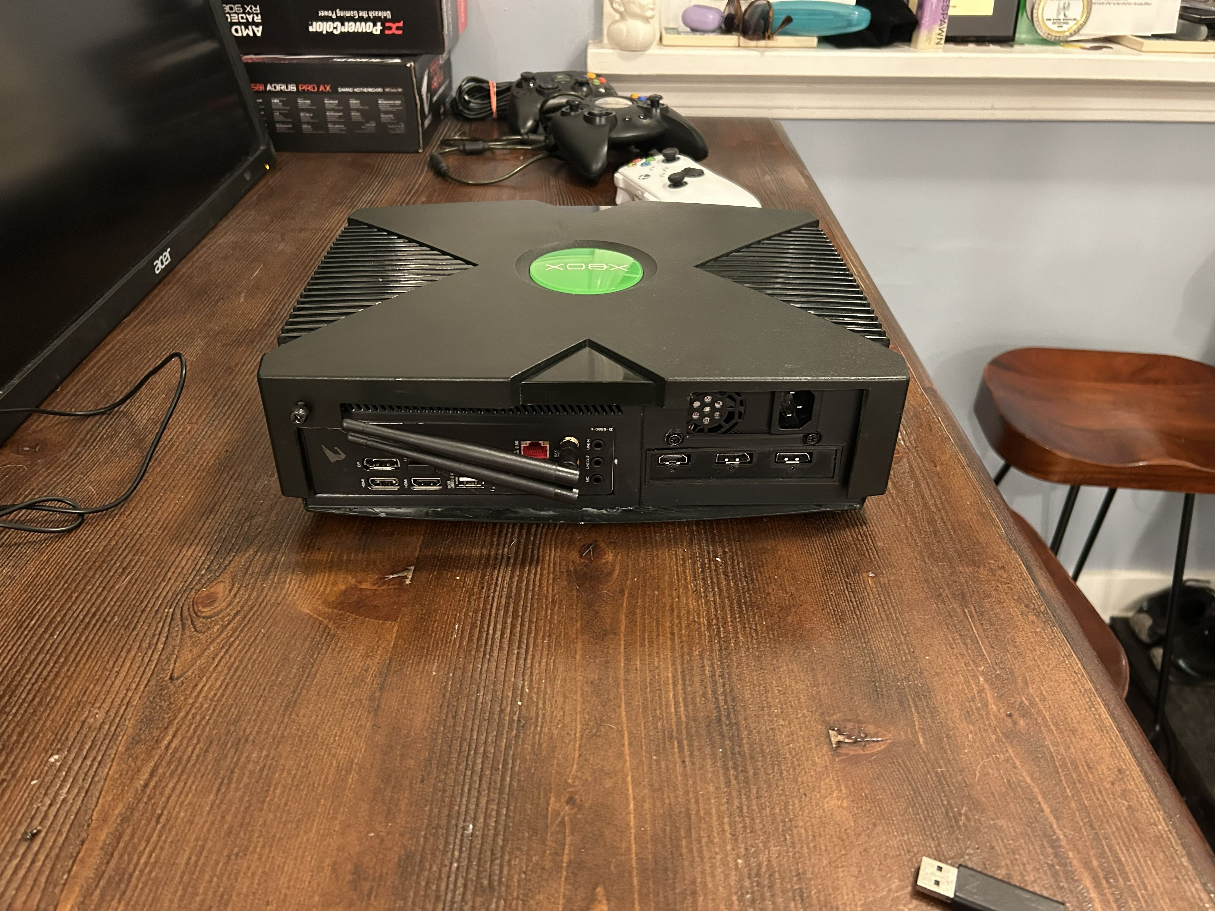 Final View of Rear Exterior of Xbox PC