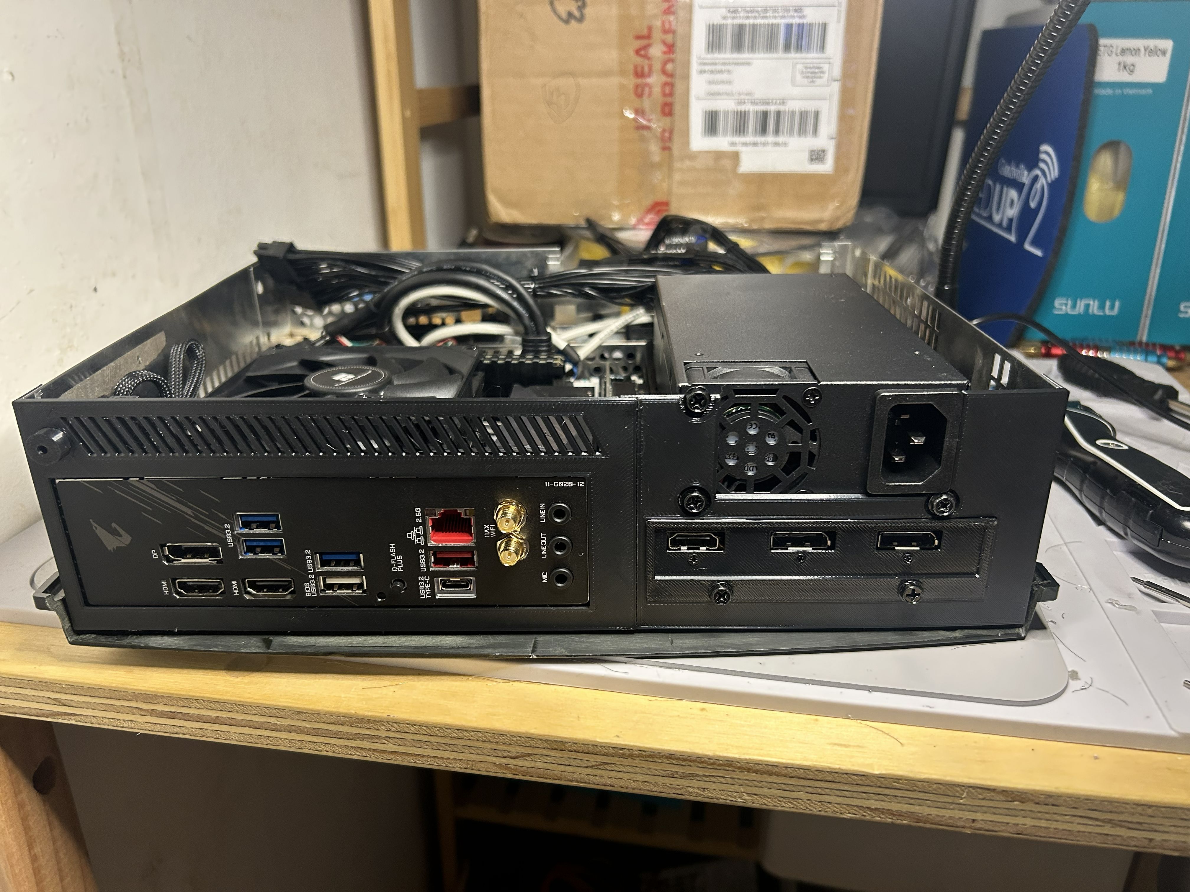 Back View of Initial Xbox PC Internals