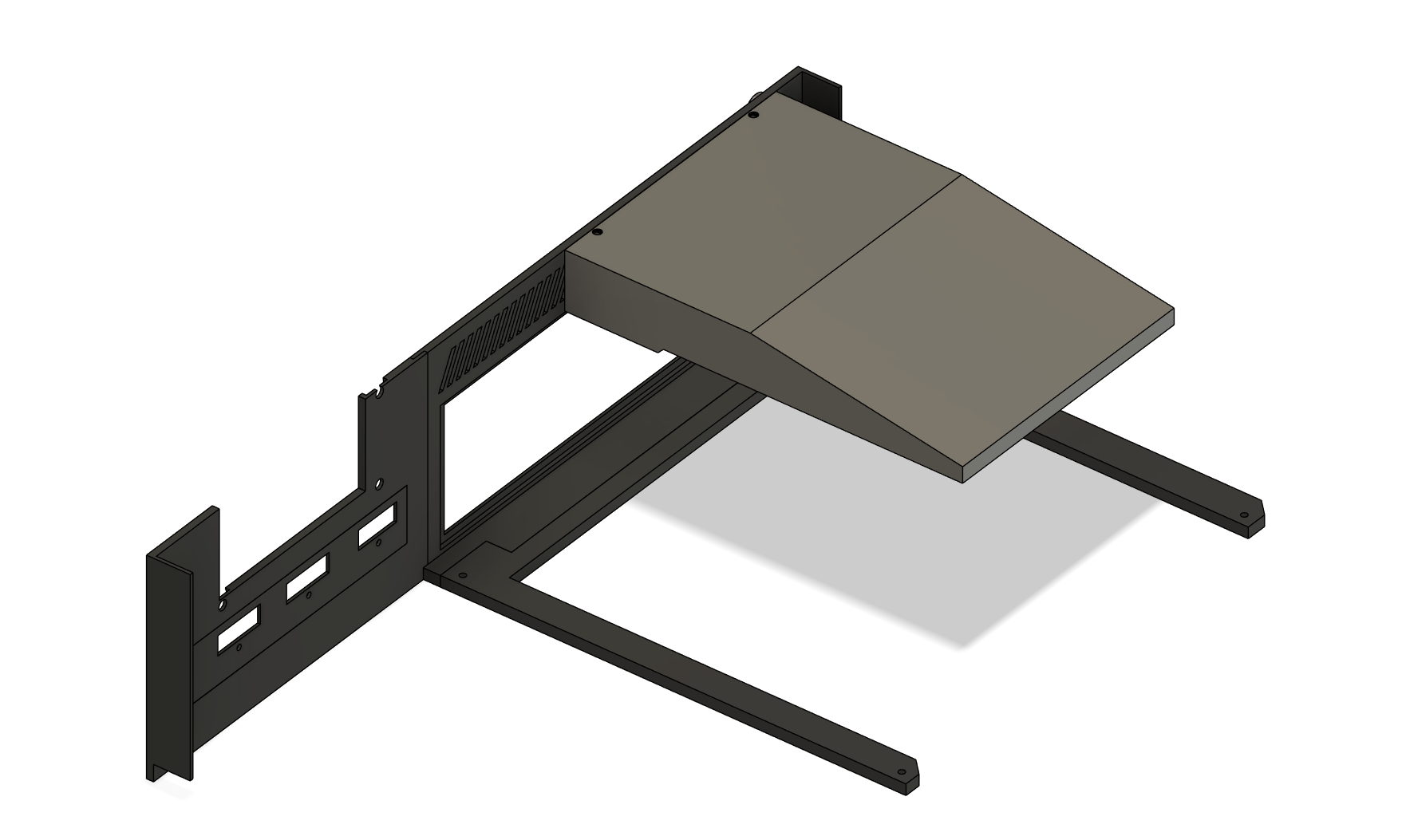 CAD Design of the Xbox PC Chassis Insert with CPU Cooling Duct
