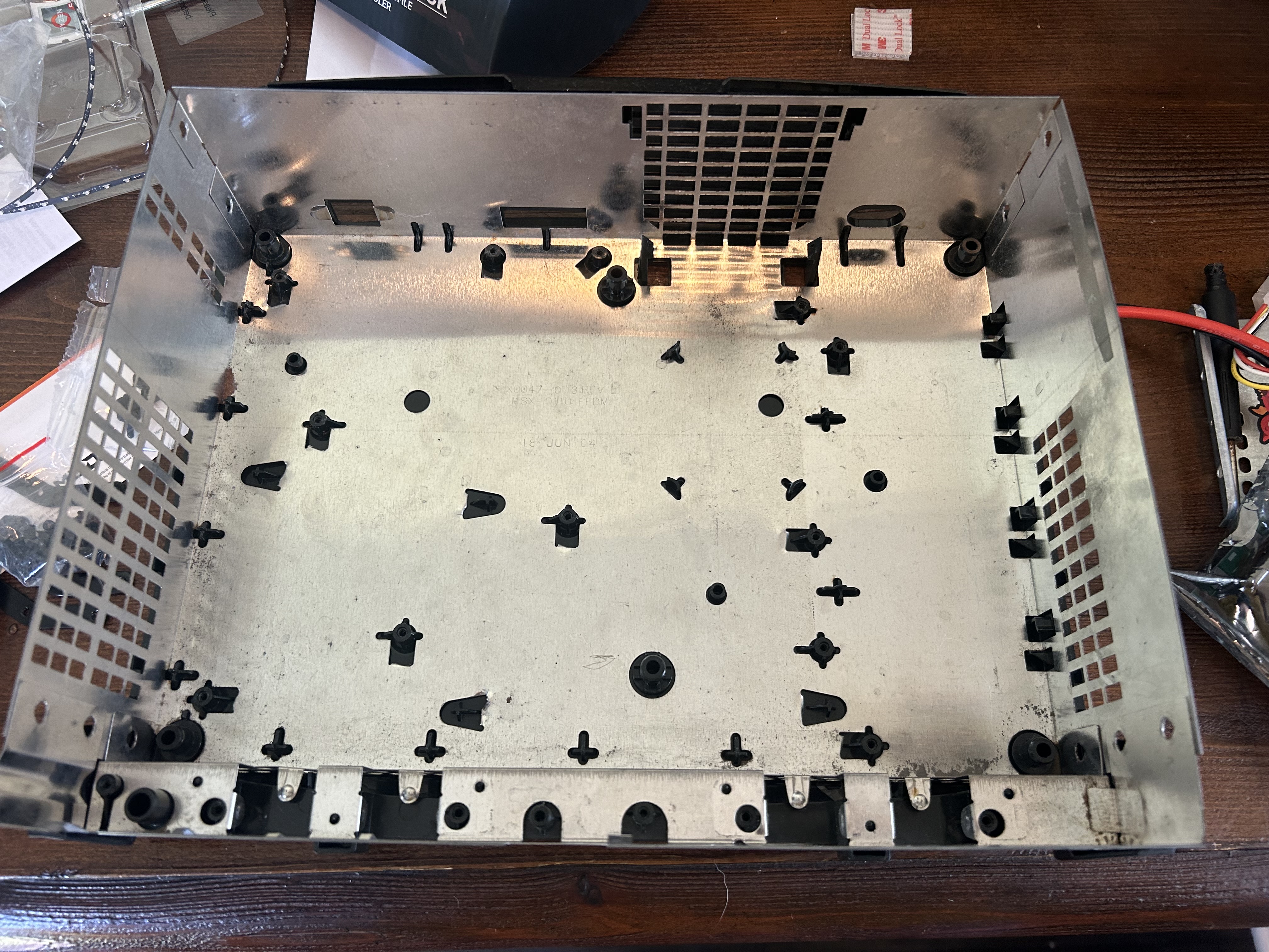 Aluminum Chassis with cut out back and hole