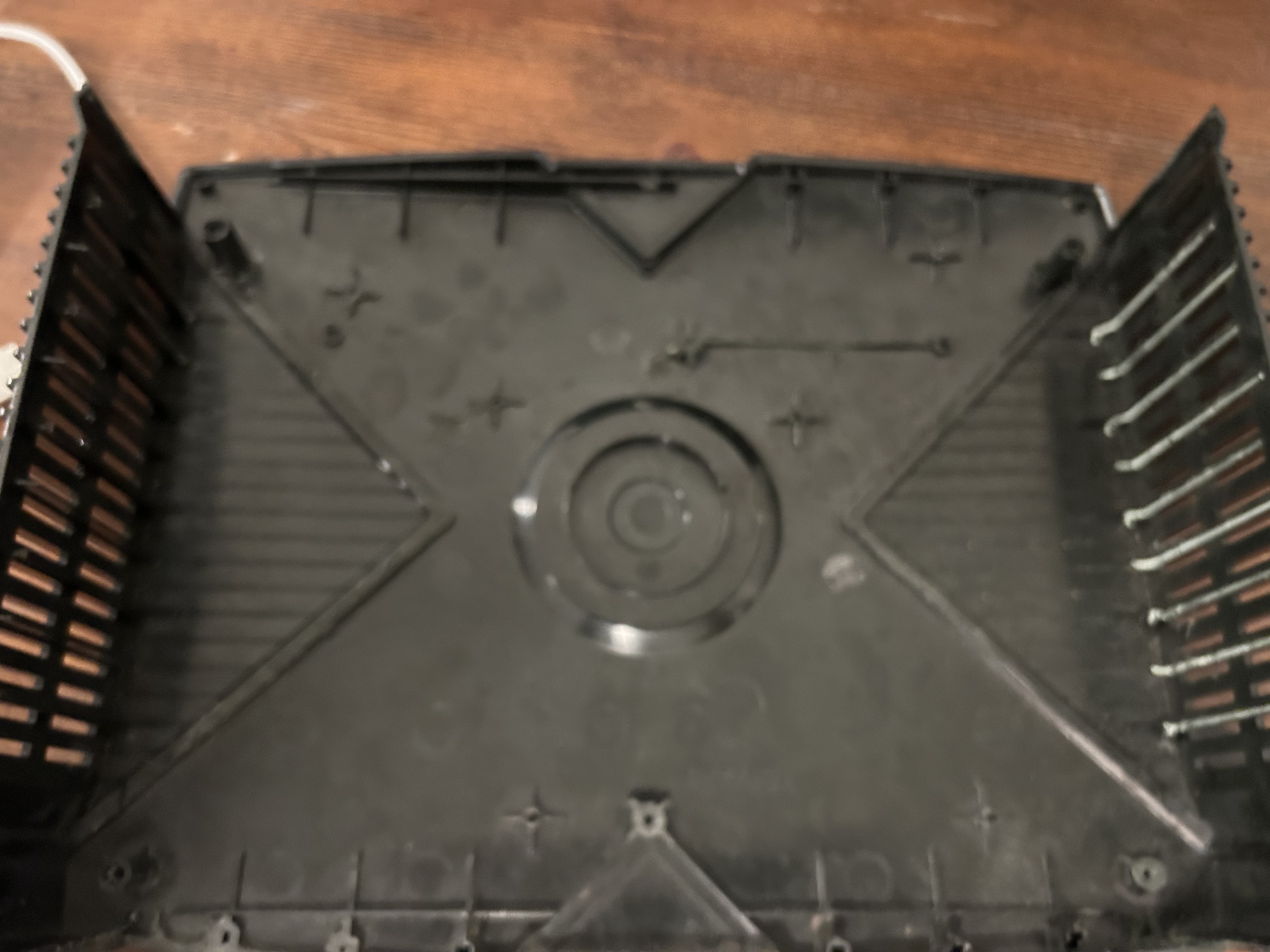 Inside of Gutted Top Plastic Xbox Shell